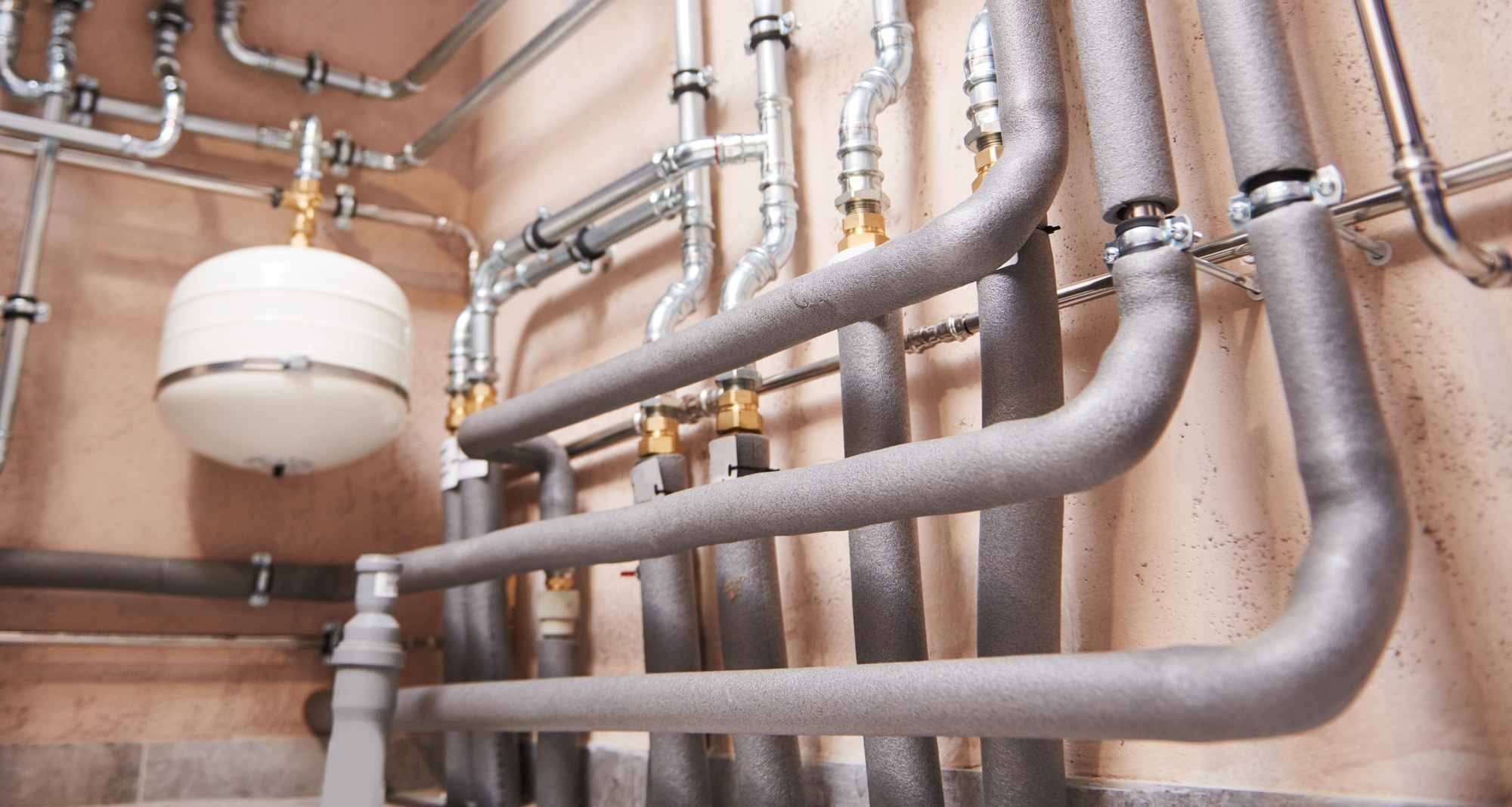 Pipe Flow gas boiler installation with precision copper pipework